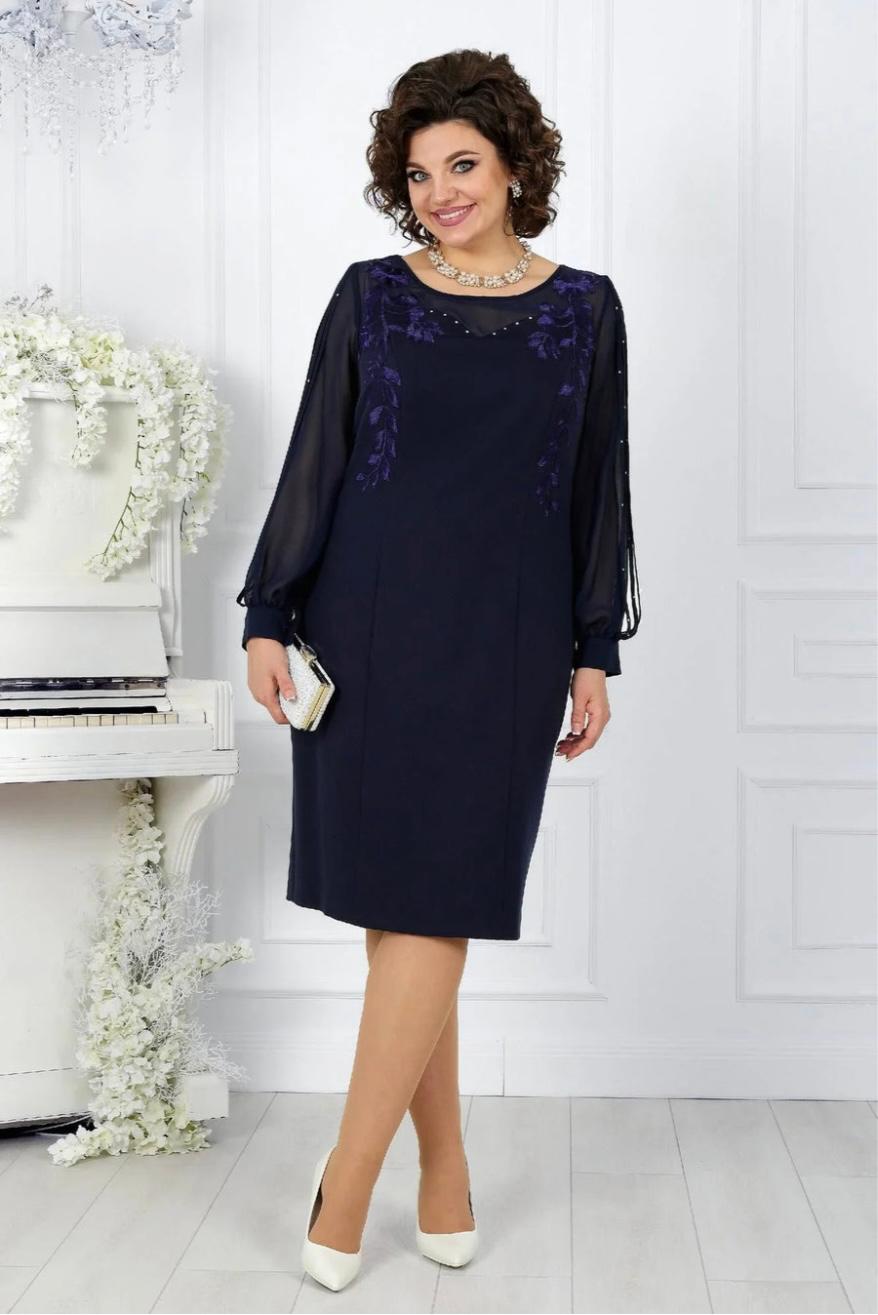 ABITO ELEGANTE "MARIA" CON RICAMI FIORATI