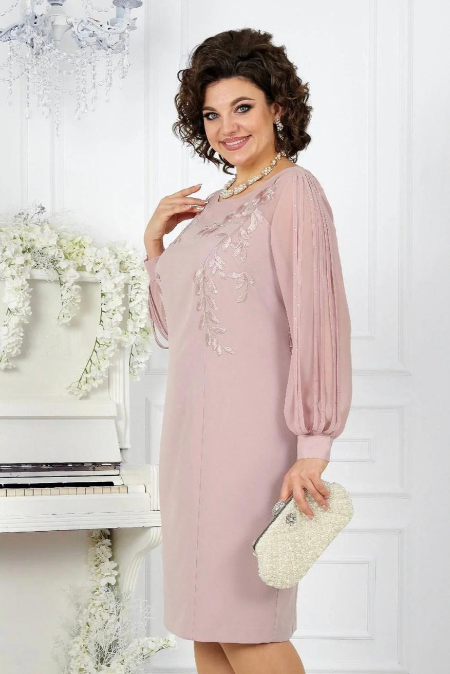ABITO ELEGANTE "MARIA" CON RICAMI FIORATI